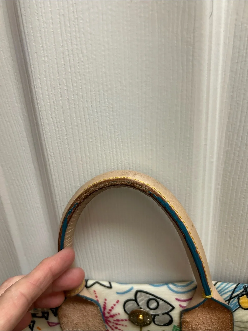 Dooney & Bourke White Disney Sketch Satchel with Multicolor Accents